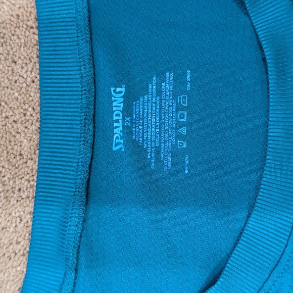 Spalding Teal Athletic Shirt - Picture 2 of 4